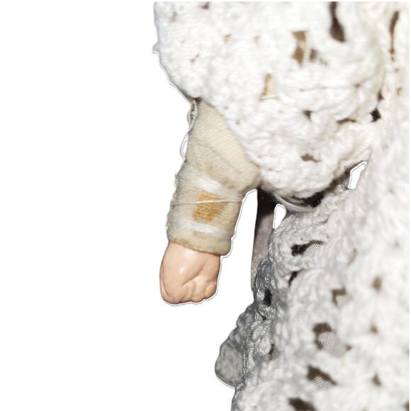 Early 1900s Antique 12” Minerva Tin Head Doll w/Jointed Kid Leather Body German - Picture 7 of 13